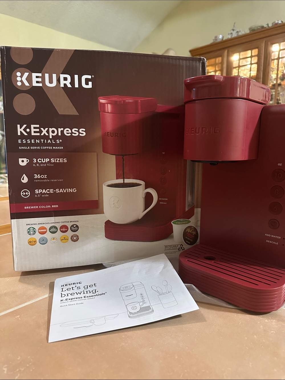 Keurig K-Express Essentials Single Serve Coffee Maker - Red